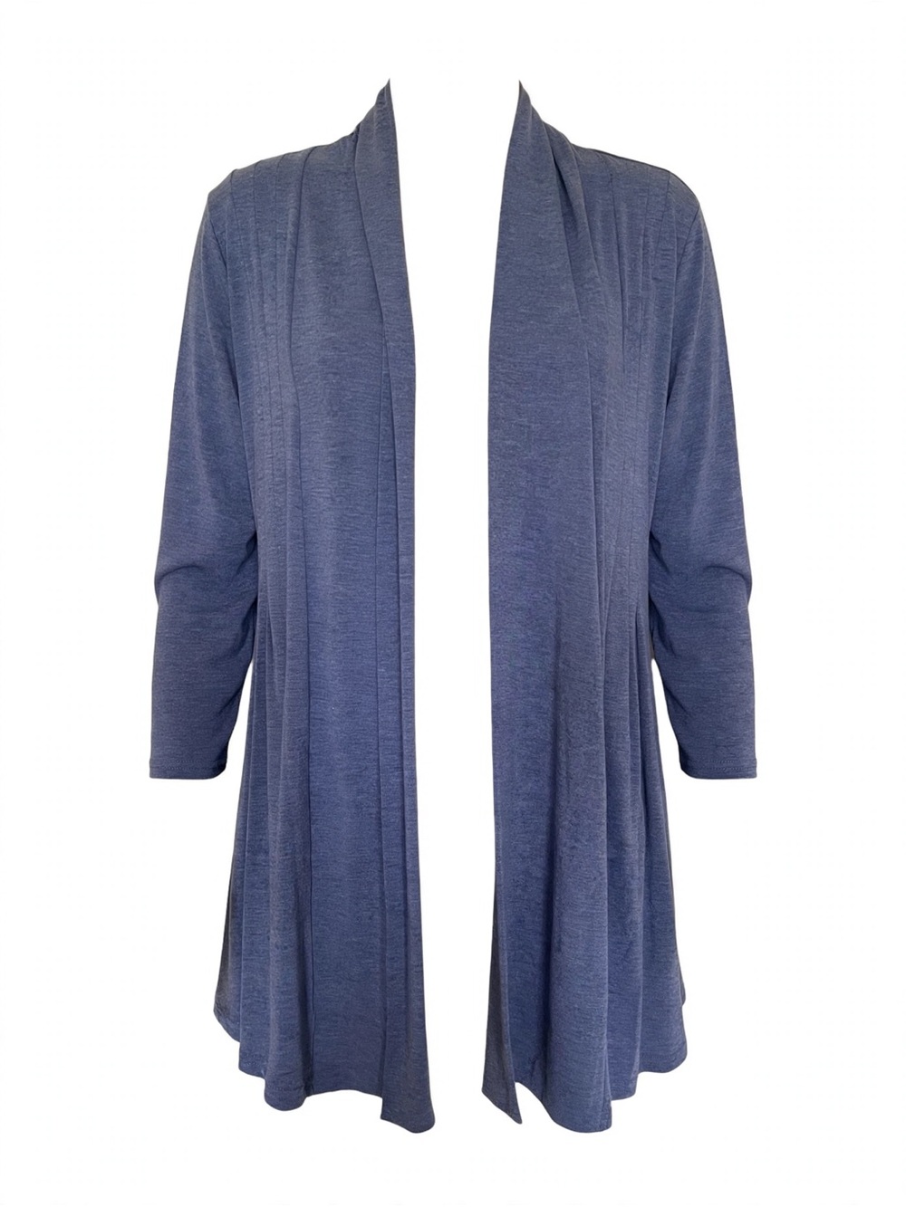 Cyrus Slate Blue Open-Front Women's Cardigan